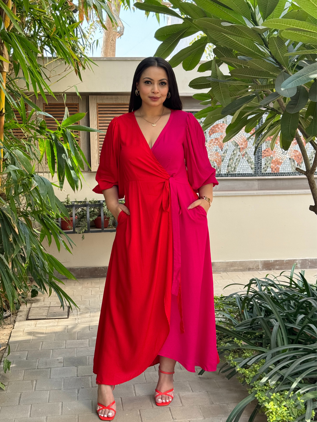 Akansha Gupta Featuring in Ruby Blush Dress (With Pockets)