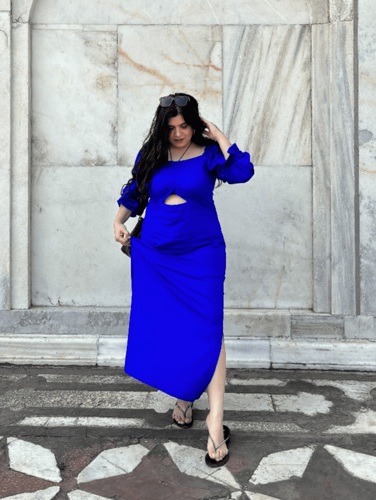 Zeenia Featuring In Blue Lagoon Dress
