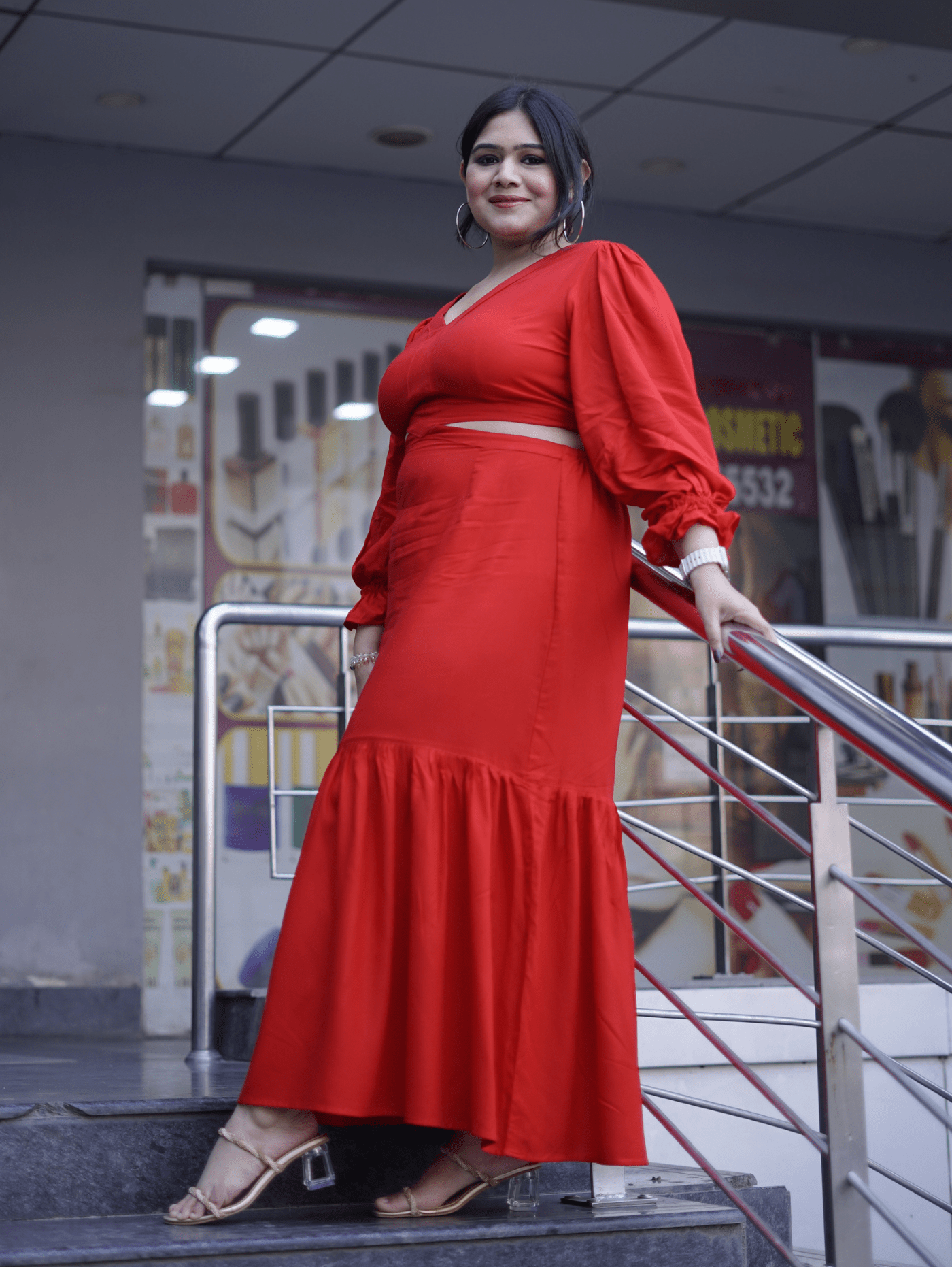 Red Oasis Dress