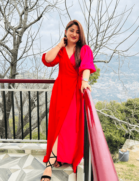 Akansha Gupta Featuring in Ruby Blush Dress (With Pockets)