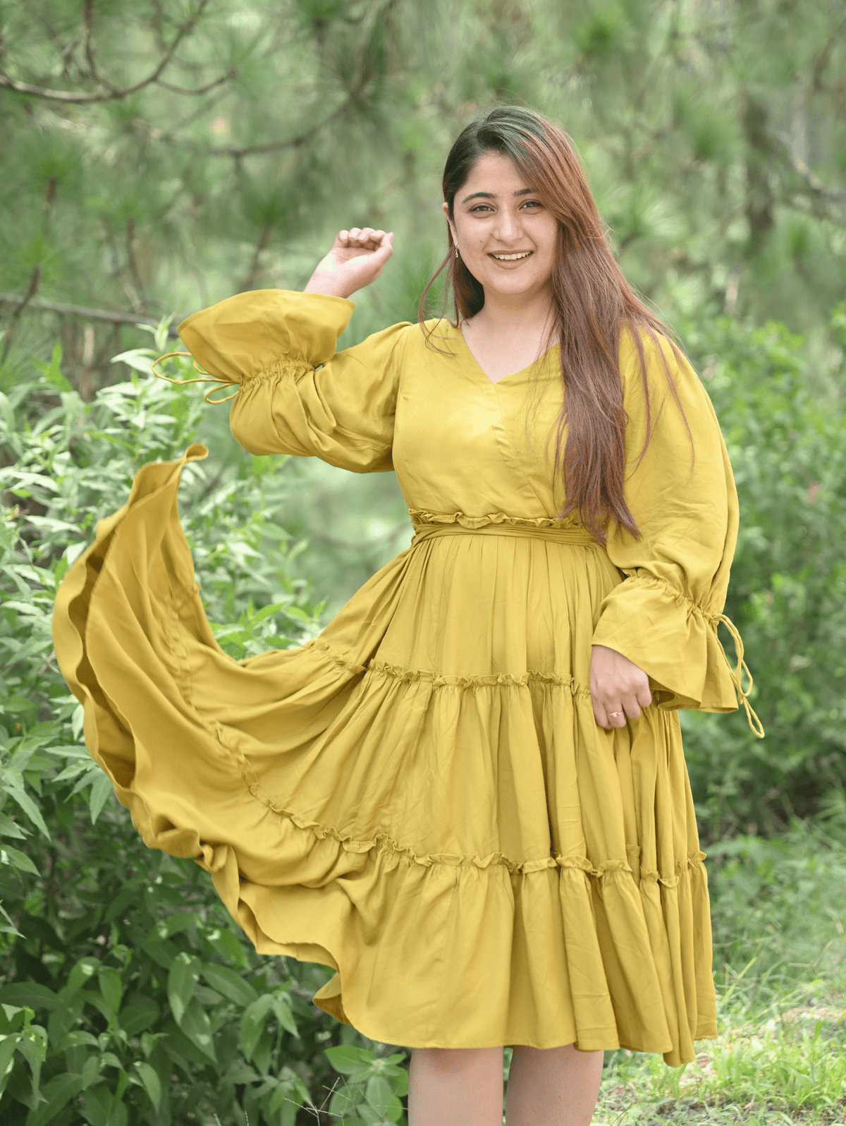 Mustard Melody Dress