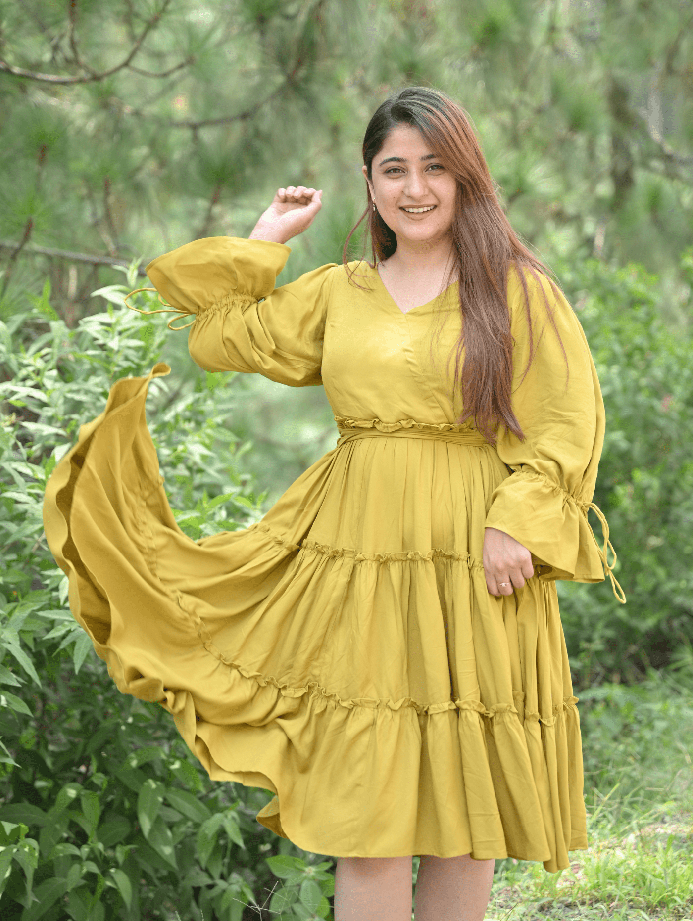 Mustard Melody Dress