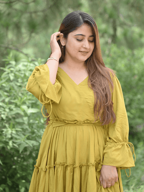 Mustard Melody Dress