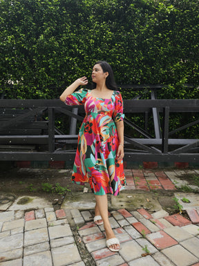 Mansi Singh Featuring in Floral Sonnet Dress