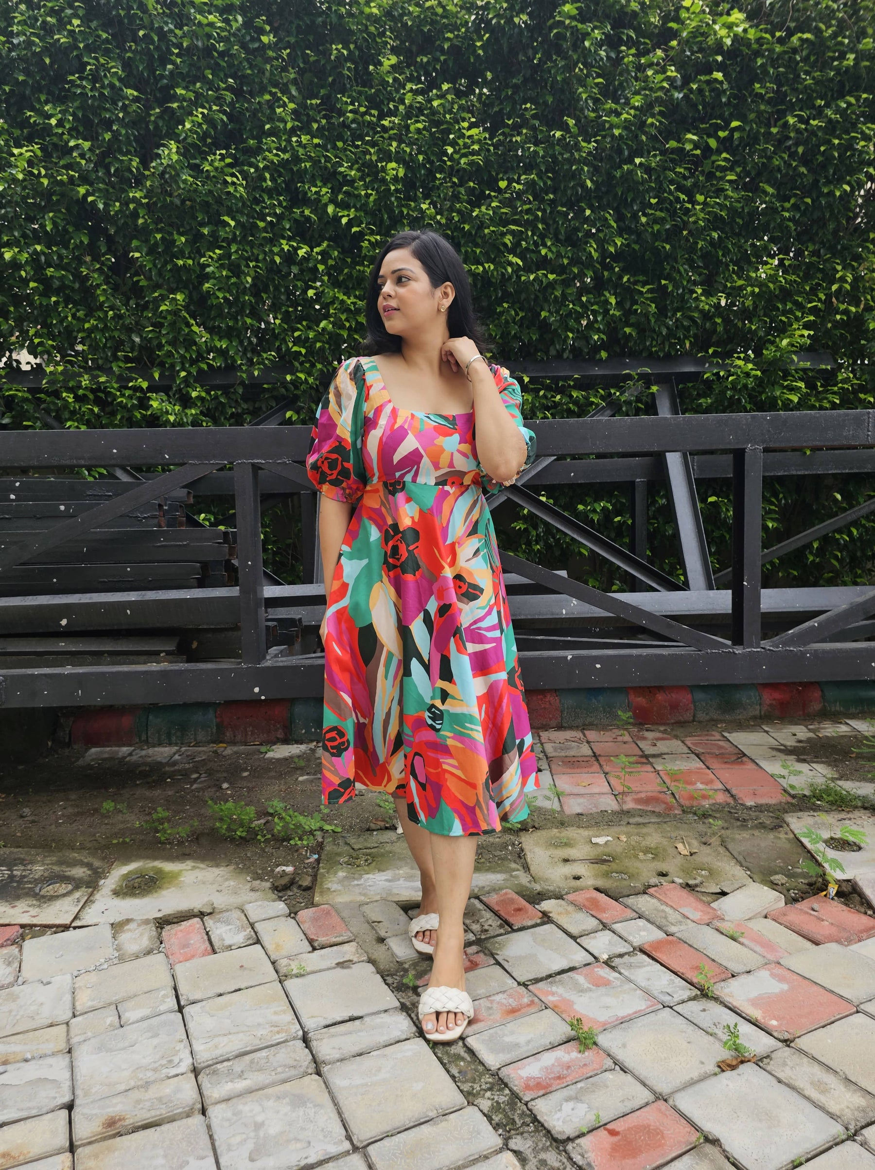 Mansi Singh Featuring in Floral Sonnet Dress