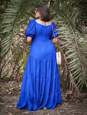 Blue Blushing Petal Dress