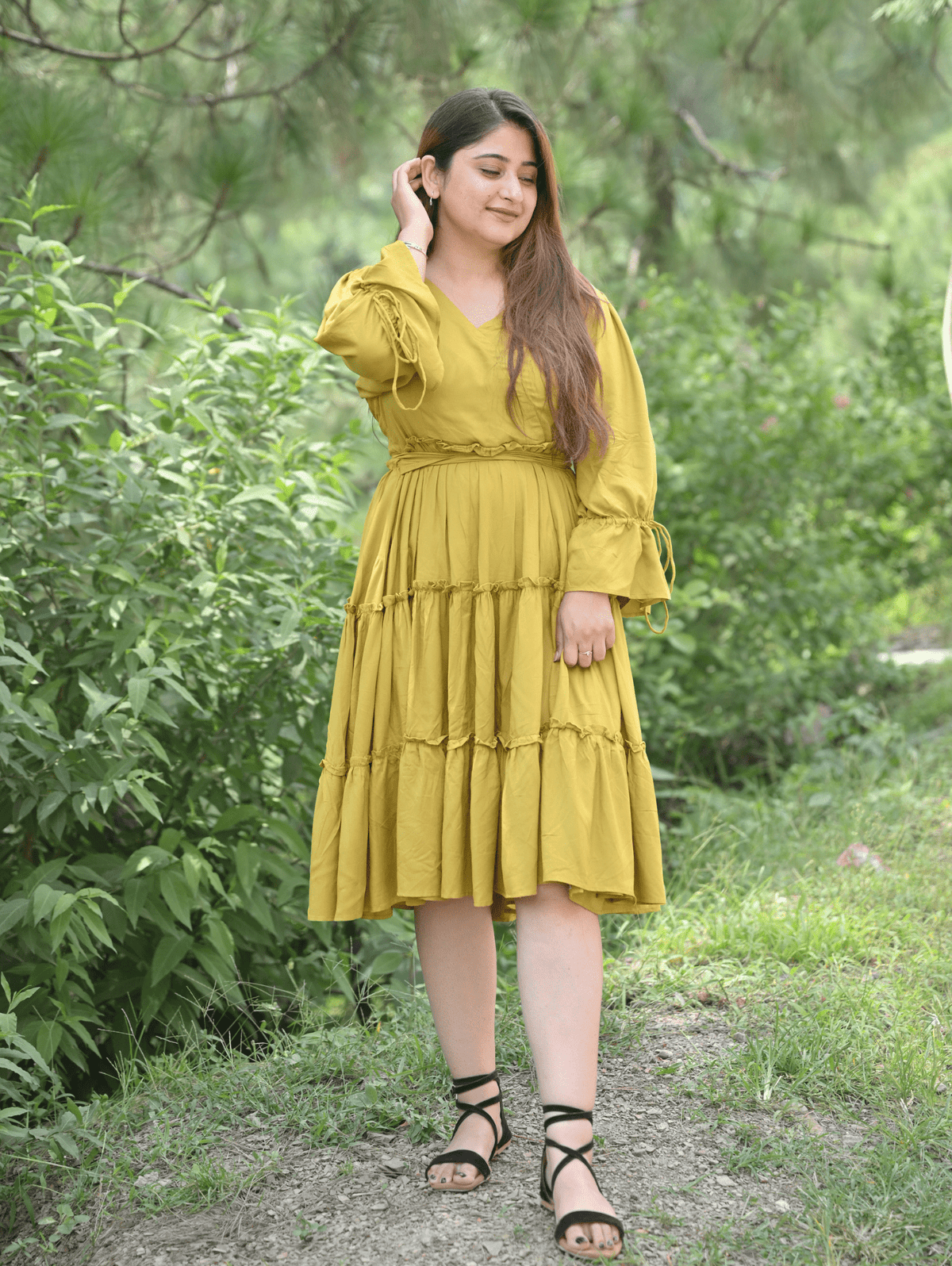 Mustard Melody Dress