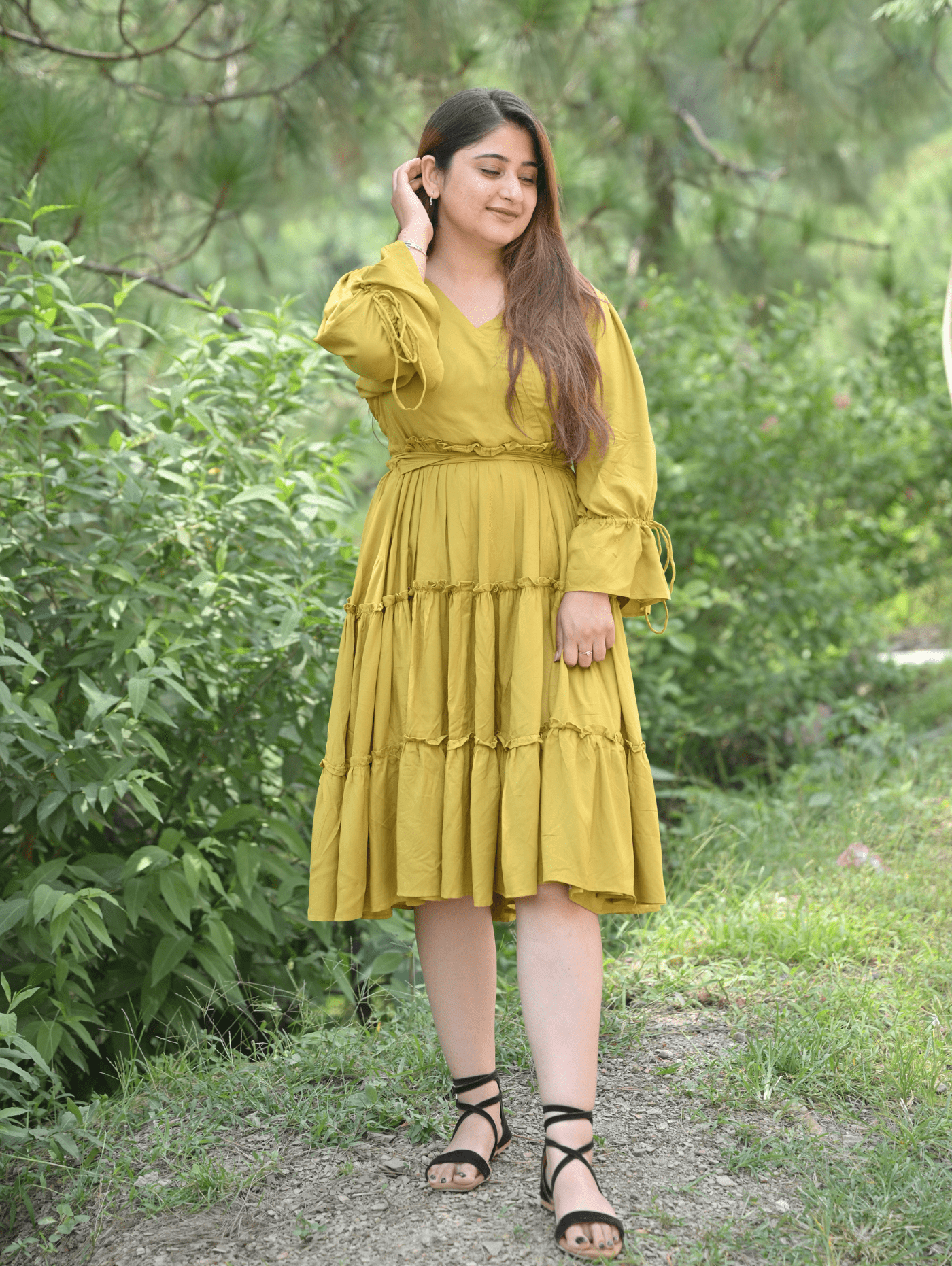 Mustard Melody Dress