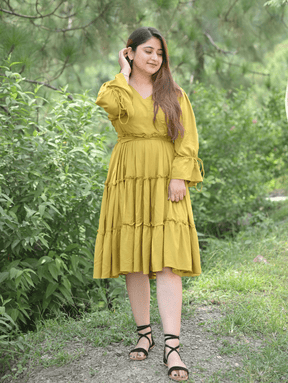 Mustard Melody Dress