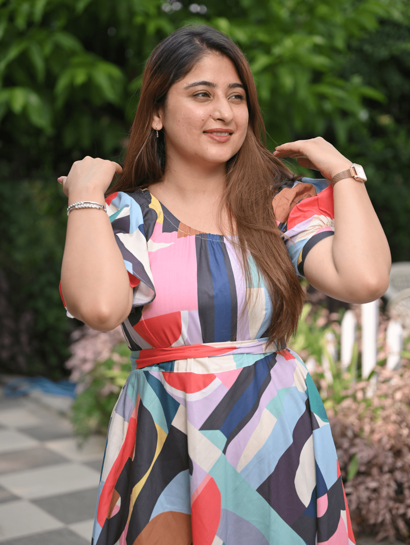 Prismatic Chic Dress