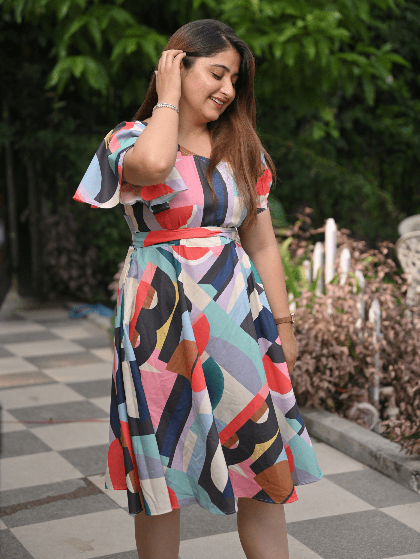 Prismatic Chic Dress