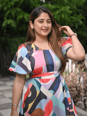 Prismatic Chic Dress