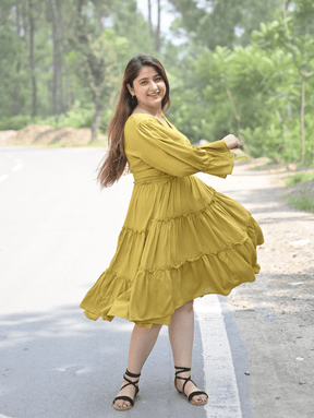 Mustard Melody Dress
