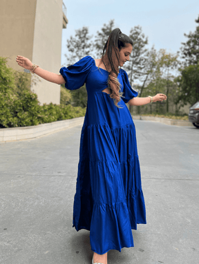 Blue Blushing Petal Dress