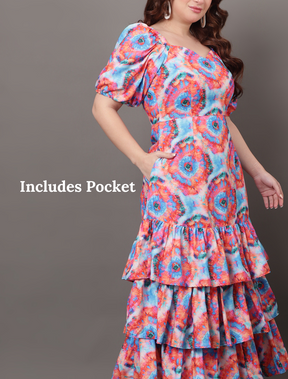Vibrant Colourwheel Dress