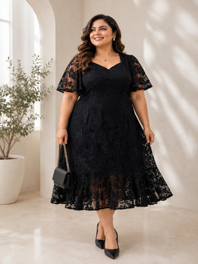 Black Sunflower Party Dress