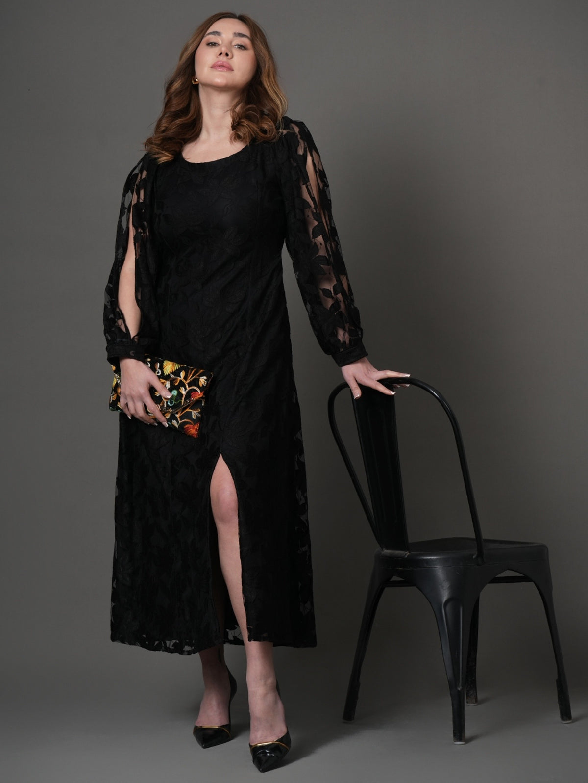 Occy Fit Black Dress