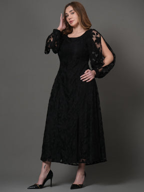 Occy Fit Black Dress