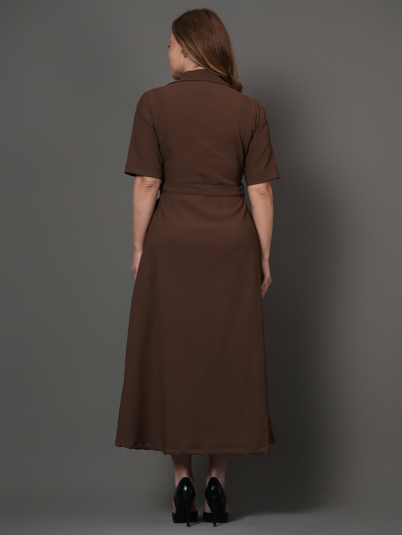 Mocha Muse Shirt Dress