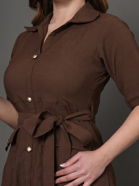 Mocha Muse Shirt Dress