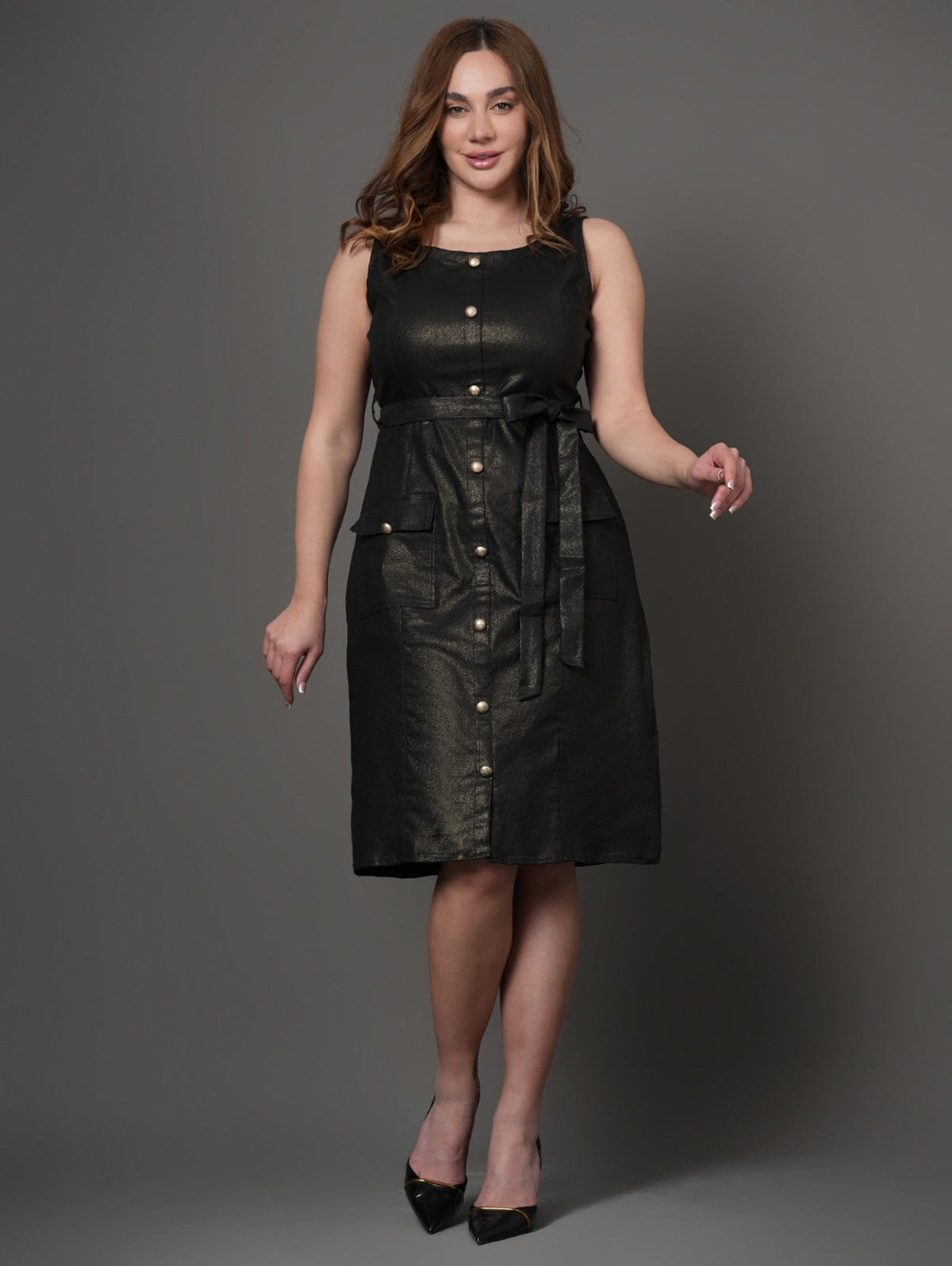 Denim Glitter Dress