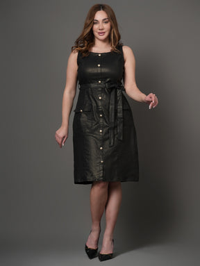 Denim Glitter Dress