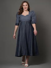 Valora Denim Midi Dress
