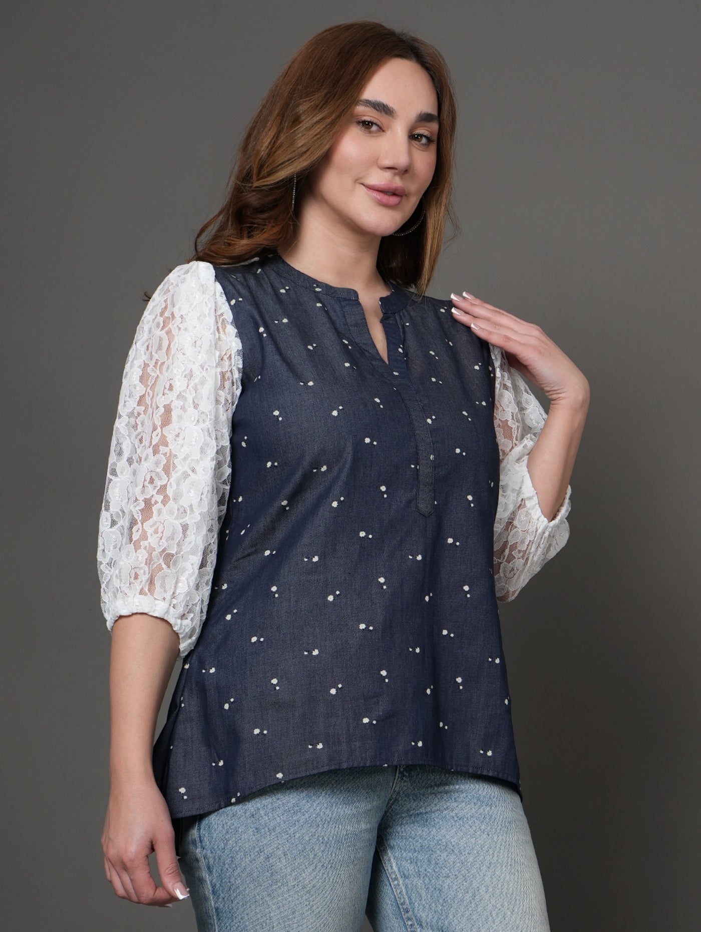 Denim Grace Top