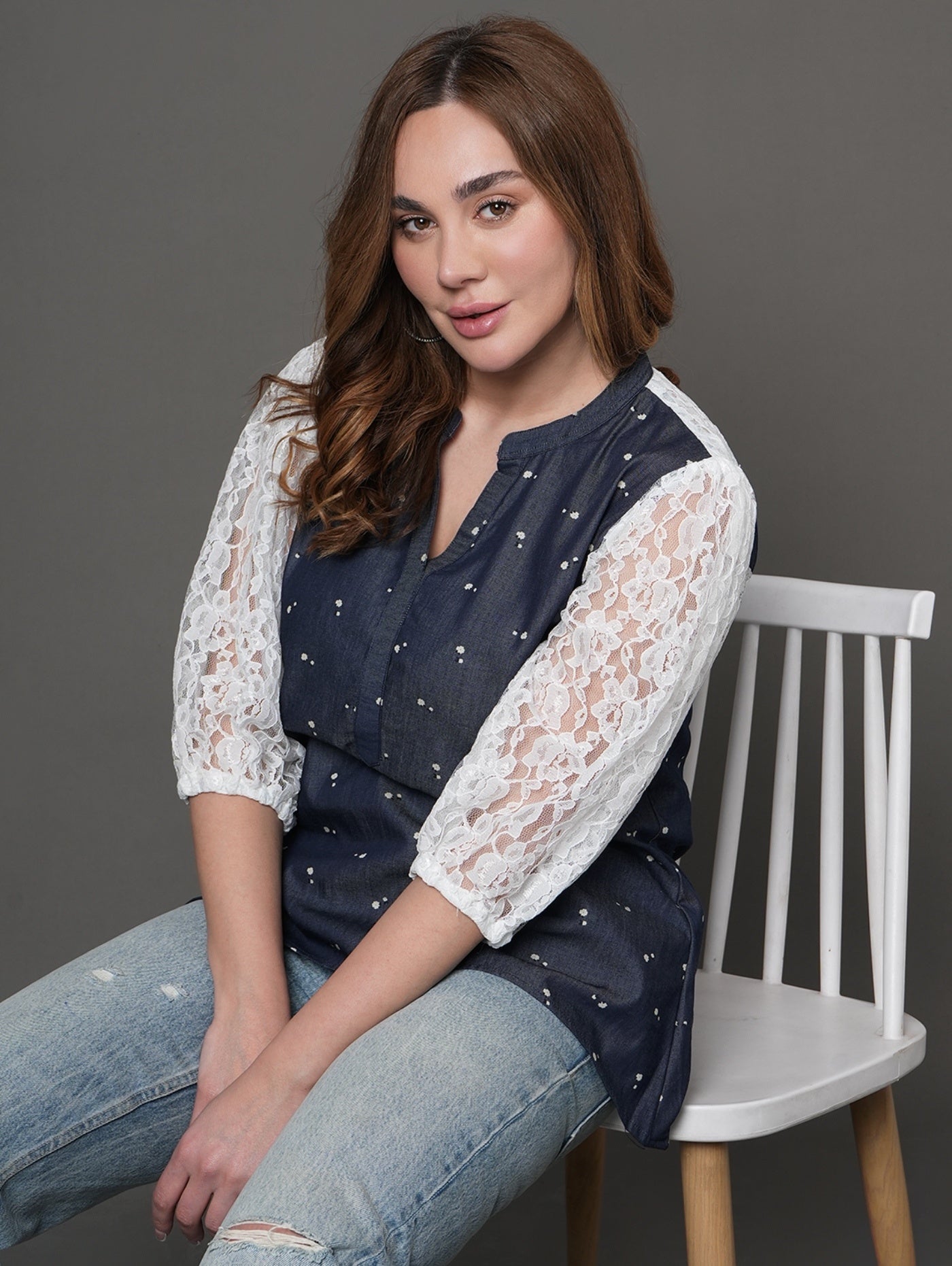 Denim Grace Top