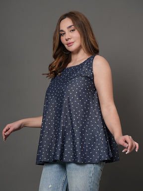 Cloudy Blue Denim Top