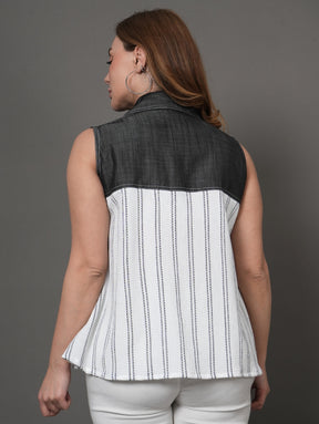 Denim Charm Top