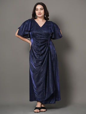 Sparkle Drape Party Dress