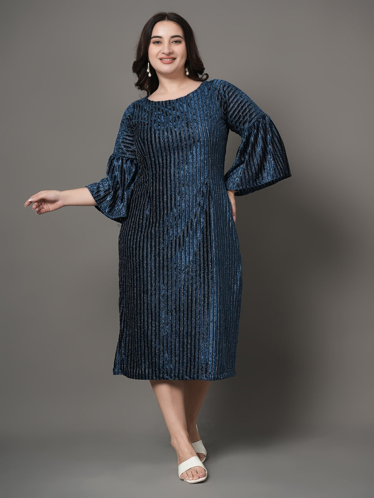 Blue Ember Party  Dress