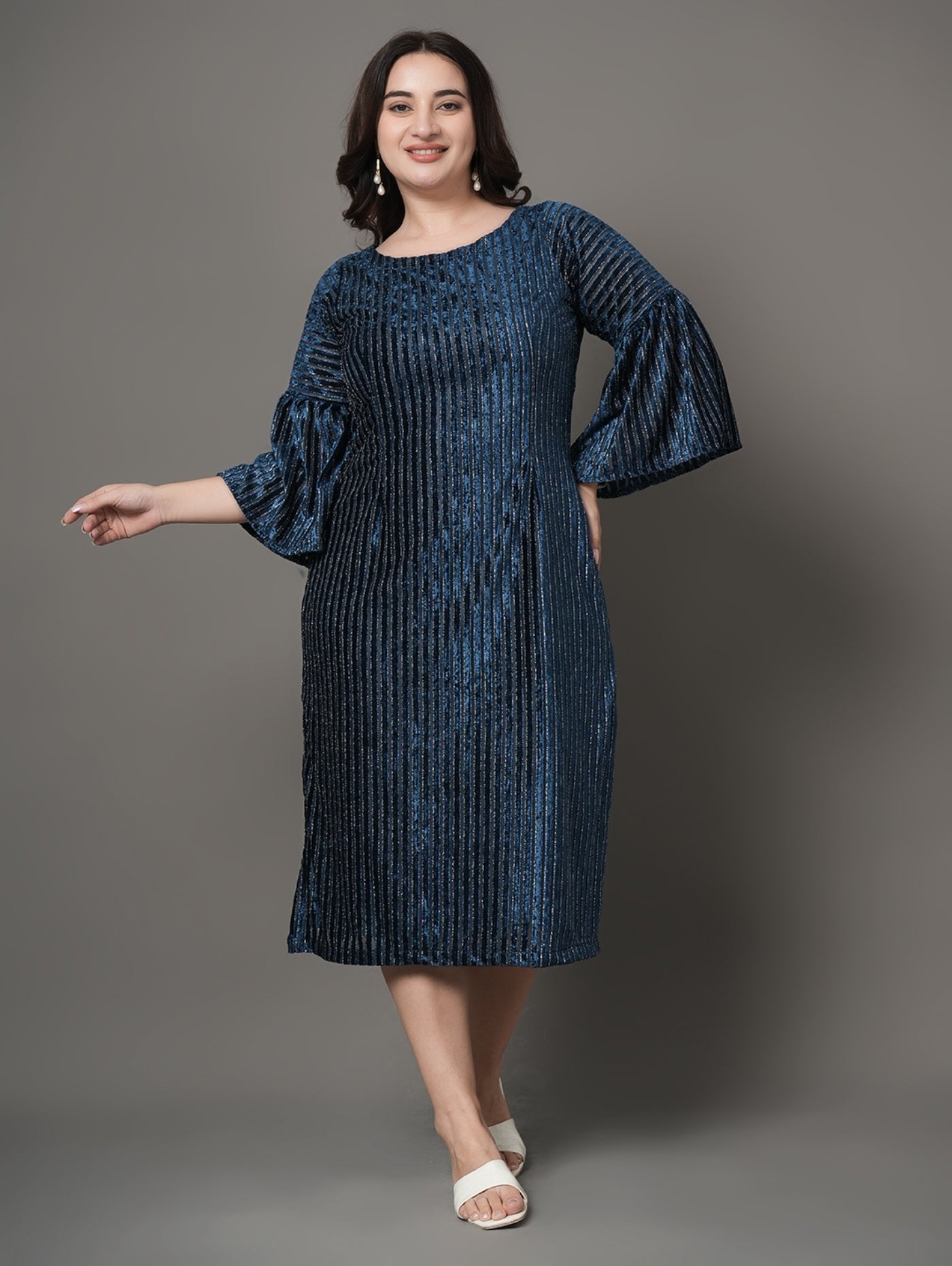 Blue Ember Party  Dress