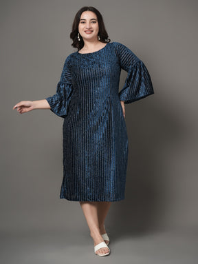 Blue Ember Party  Dress