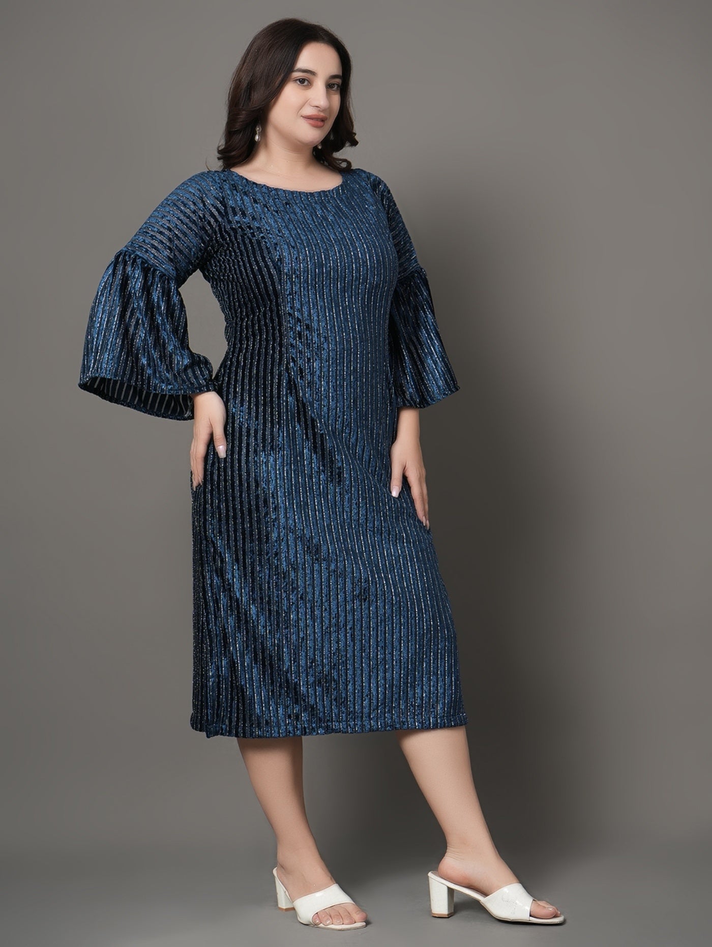 Blue Ember Party  Dress