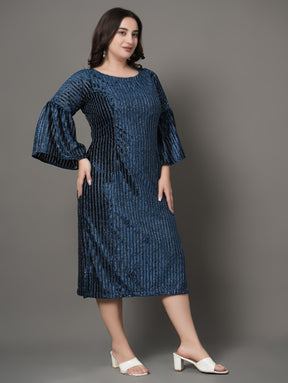 Blue Ember Party  Dress