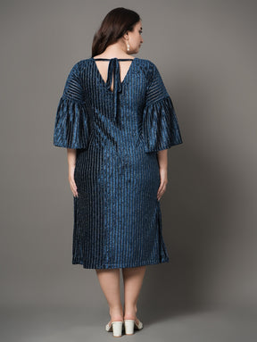 Blue Ember Party  Dress