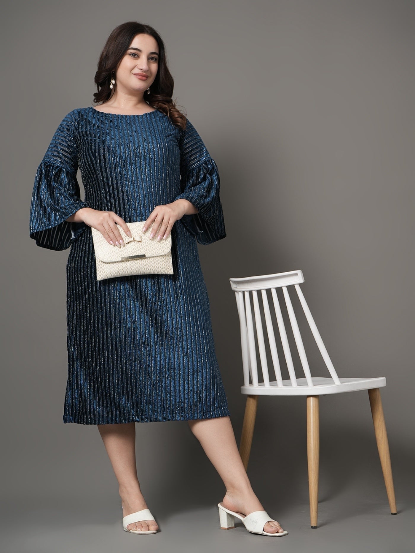 Blue Ember Party  Dress