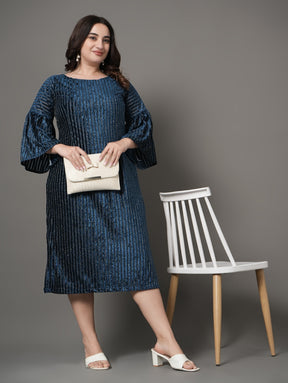 Blue Ember Party  Dress