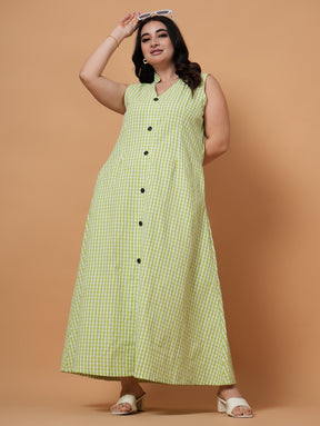 Gingham Maxi Dress