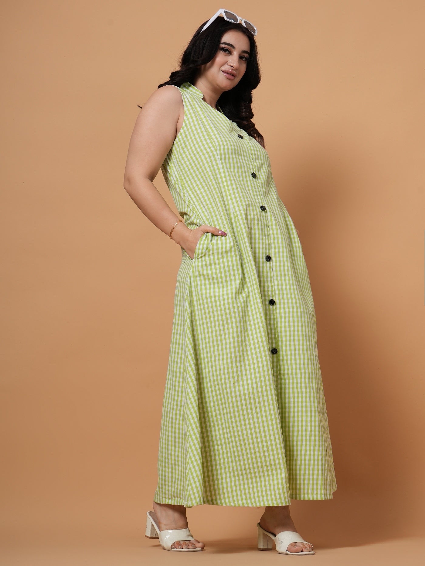 Gingham Maxi Dress