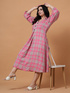 Rosy Midi Dress