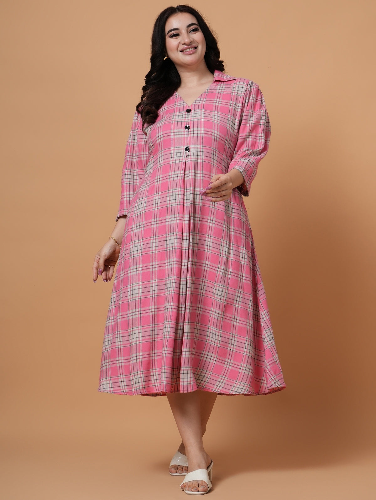 Rosy Midi Dress