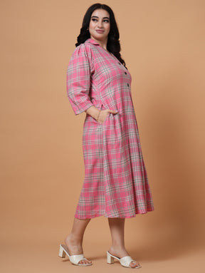 Rosy Midi Dress
