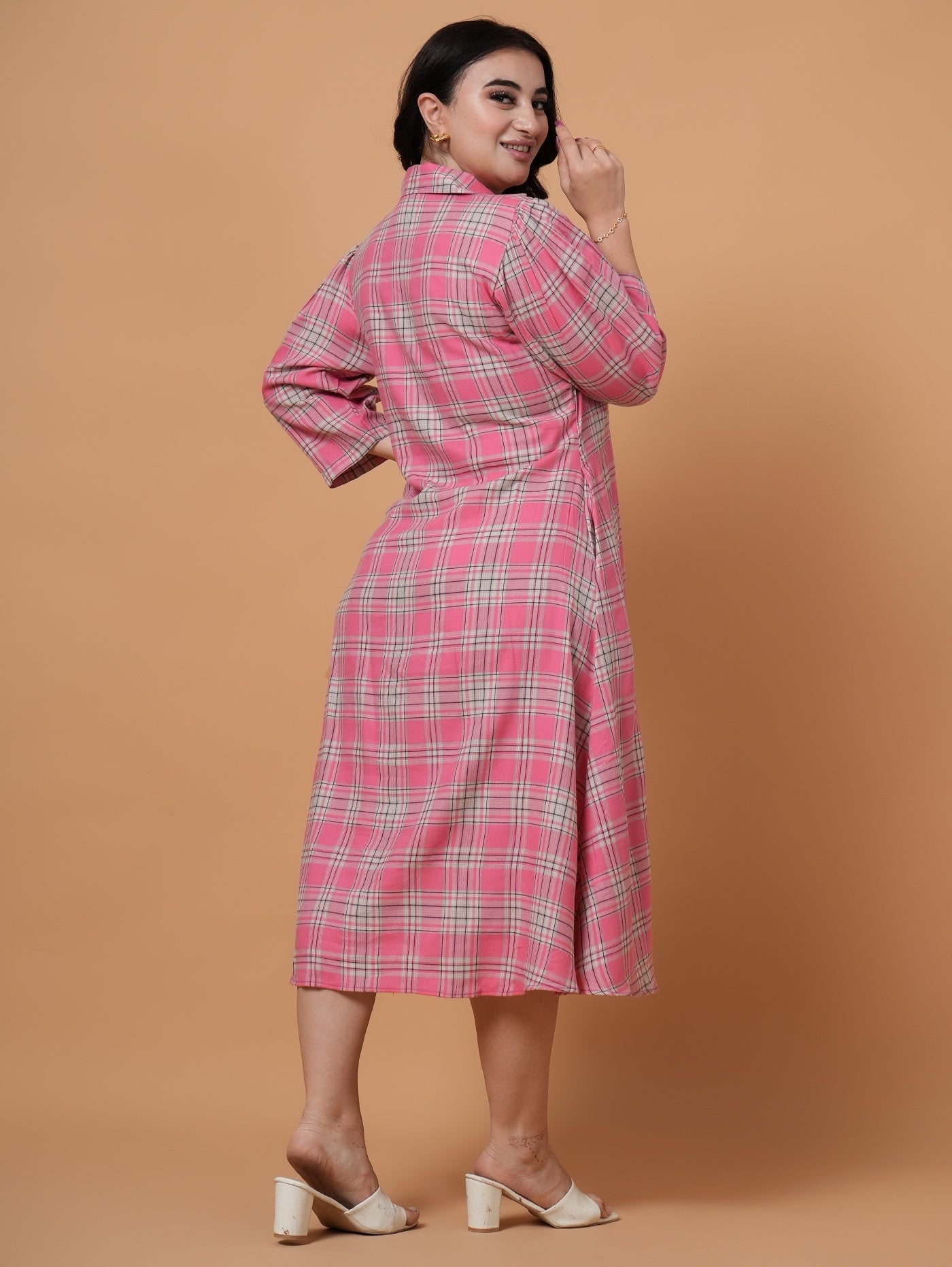 Rosy Midi Dress