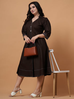 Cocoa Midi  Dress