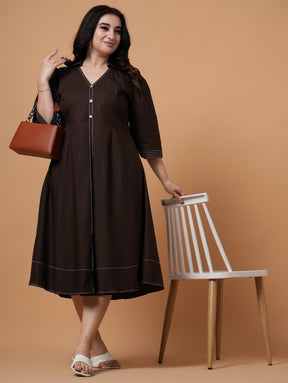Cocoa Midi  Dress