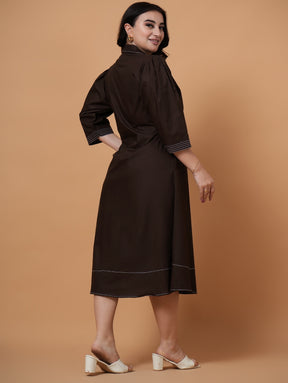 Cocoa Midi  Dress