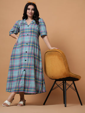 Ease & Grace Check Dress